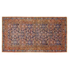 Antiker persischer Hamadan- orientalischer Teppich, in kleinem Größen, mit Herati-Design