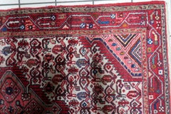 Antike persische Hamadan Teppich - 1920er Jahre handgeknüpfte Wolle 3,4 'x 5,6' - 1C1239