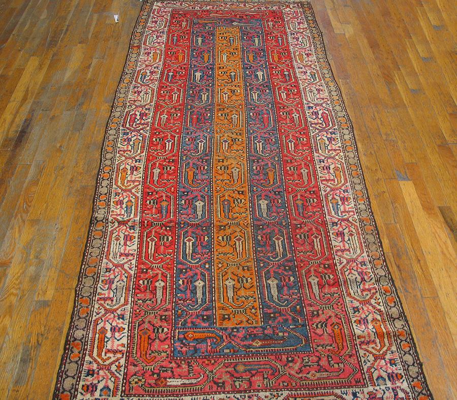 Antique Persian Hamadan rug, size: 3'8