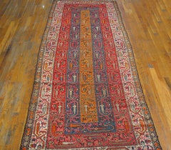 Antique Persian Hamadan Rug 3' 8" x 9' 0"
