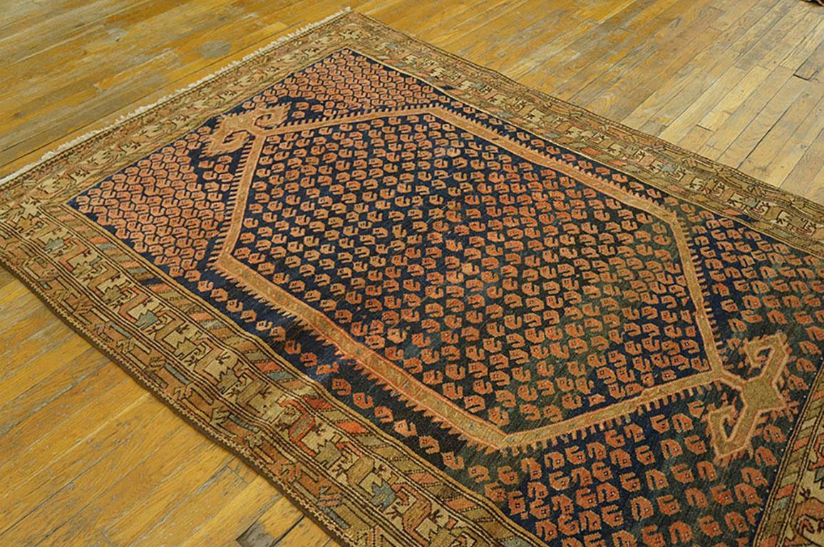 Hand-Knotted Antique Persian Hamadan Rug