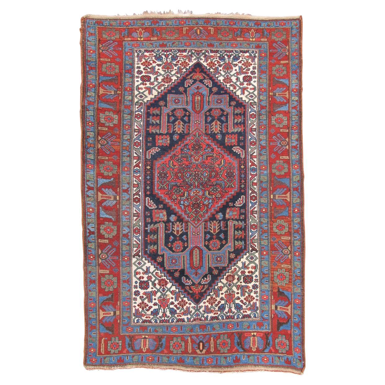 Antiker persischer Hamadan-Teppich, um 1900