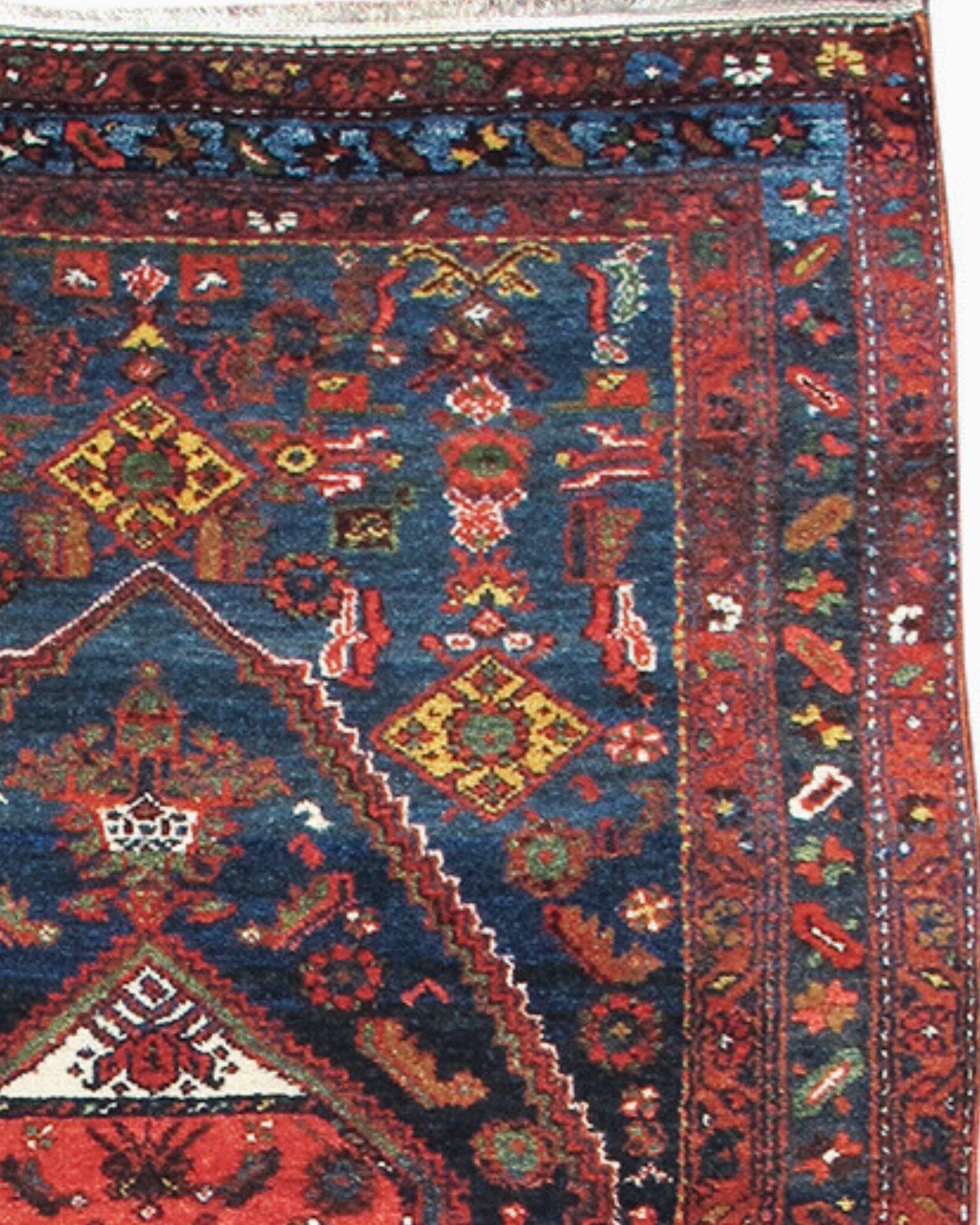 Antique Persian Hamadan Rug, Early 20th Century In Good Condition For Sale In San Francisco, CA
