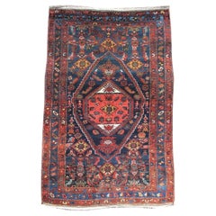 Ancien tapis persan Hamadan, début du 20e siècle