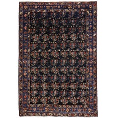 Antique Persian Hamadan Rug with Art Deco Style, Entry or Foyer Rug