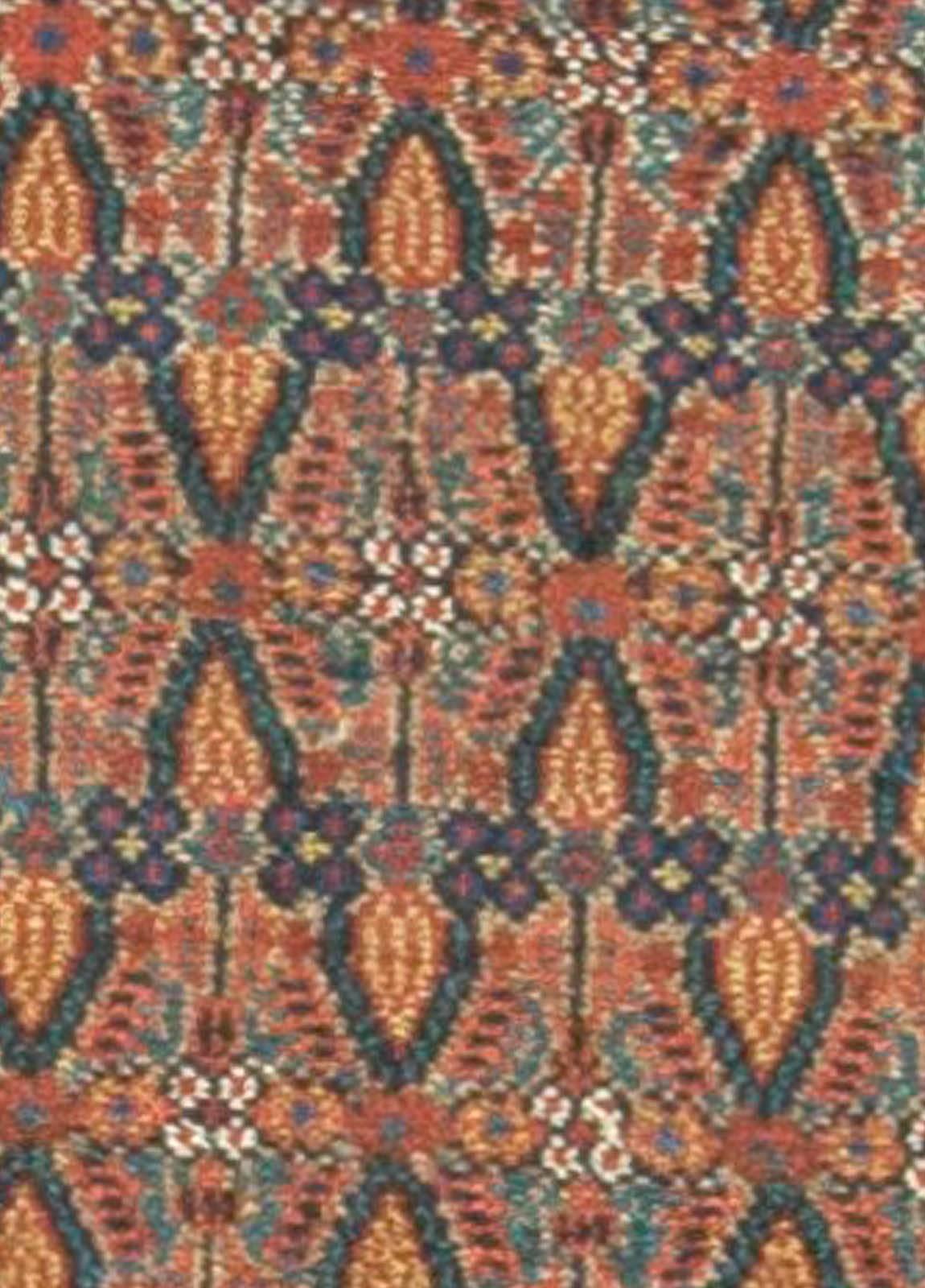 Antique Persian Hamadan rug.
Size: 3'2