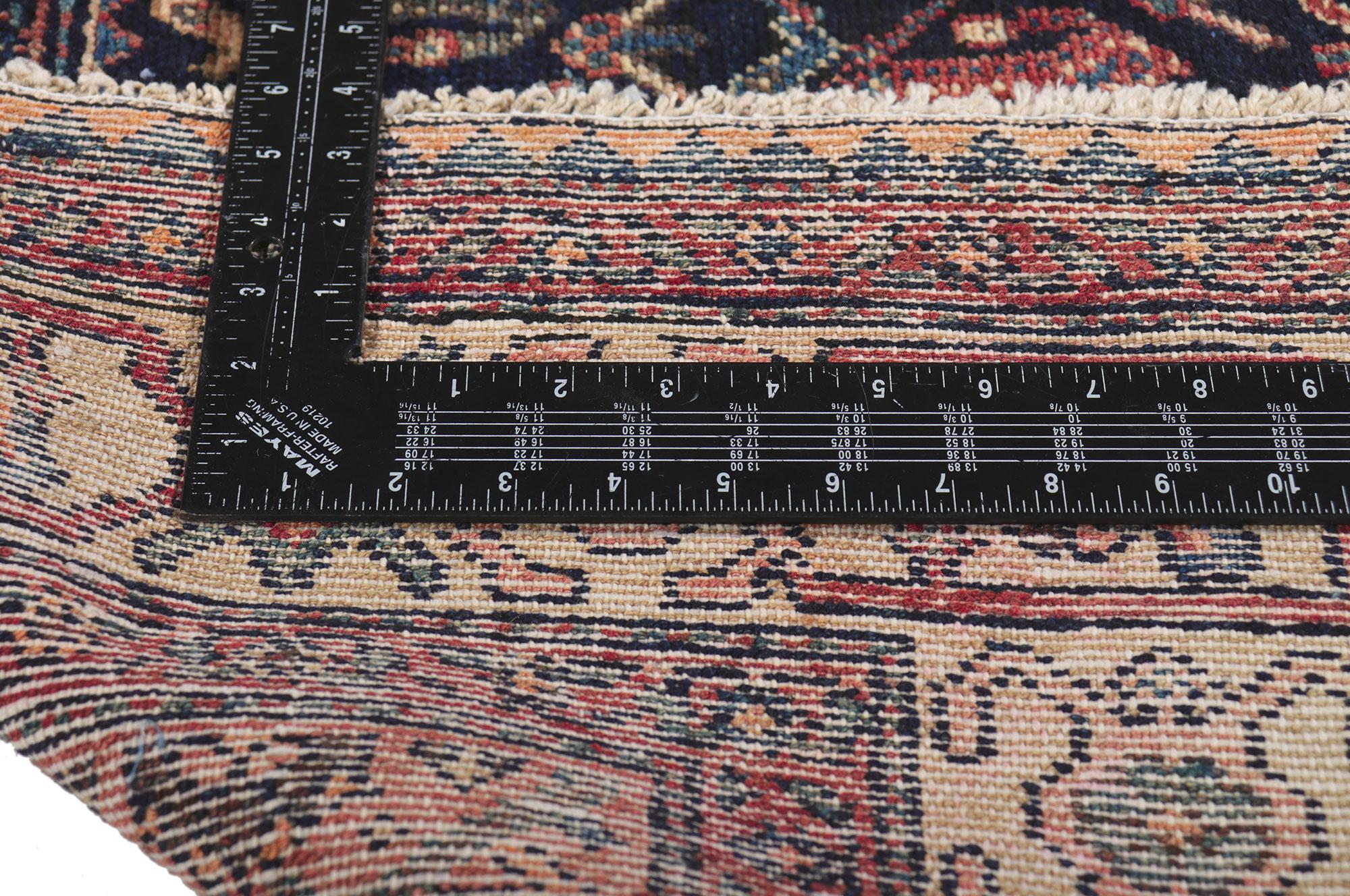 Hand-Knotted Antique Persian Hamadan Rug For Sale