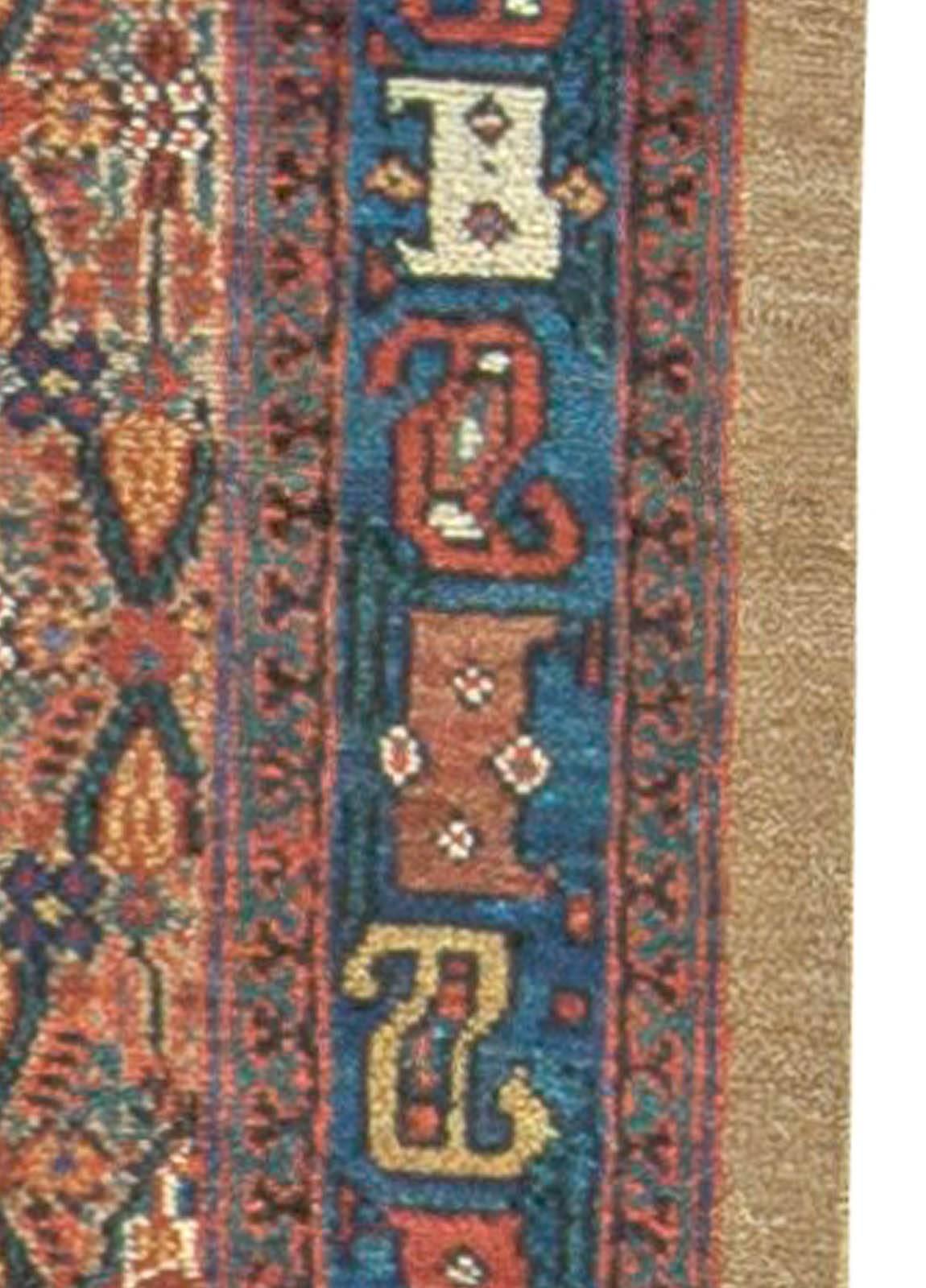 20th Century Antique Persian Hamadan Rug