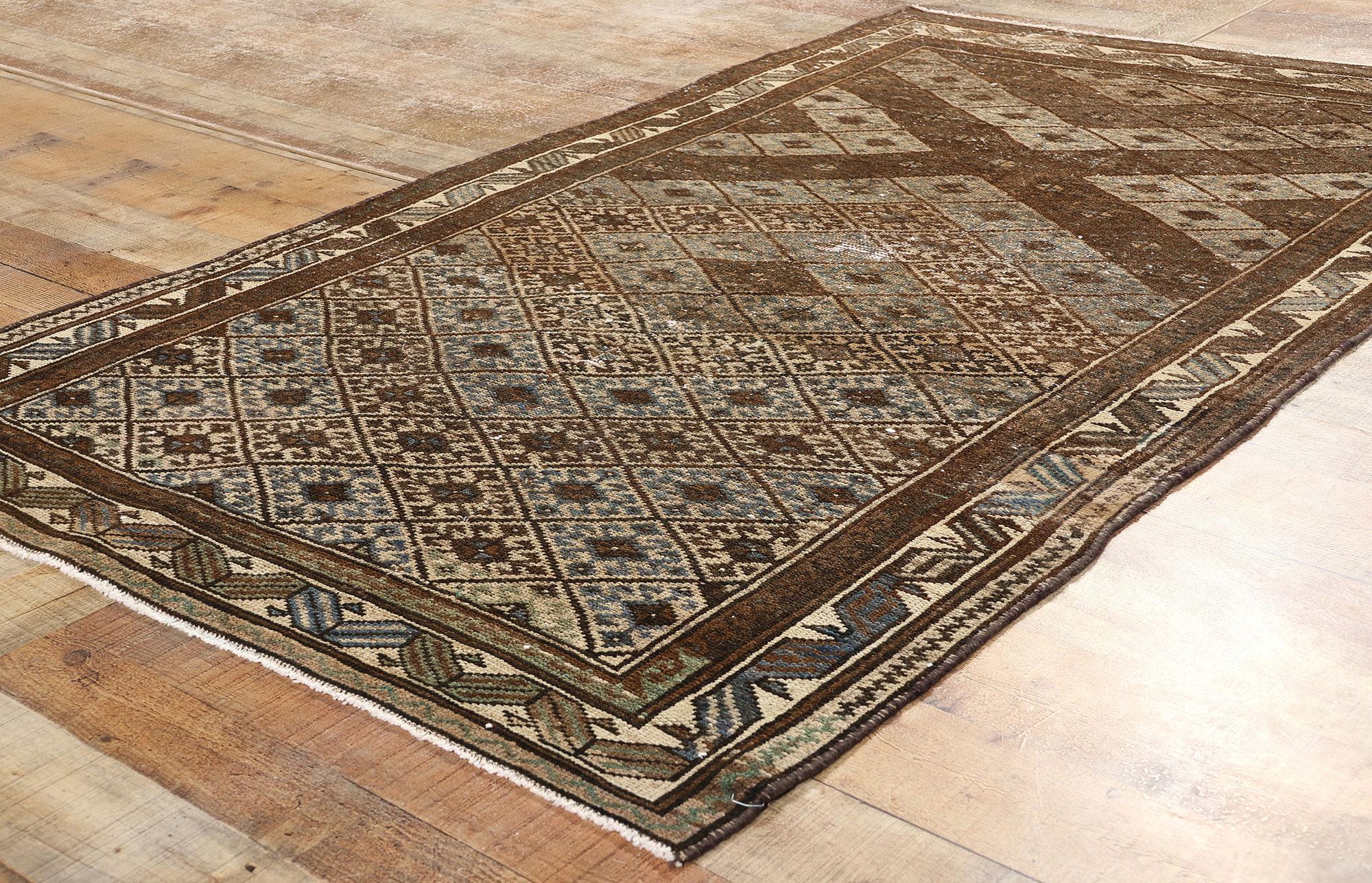 Wool Antique Persian Hamadan Rug For Sale