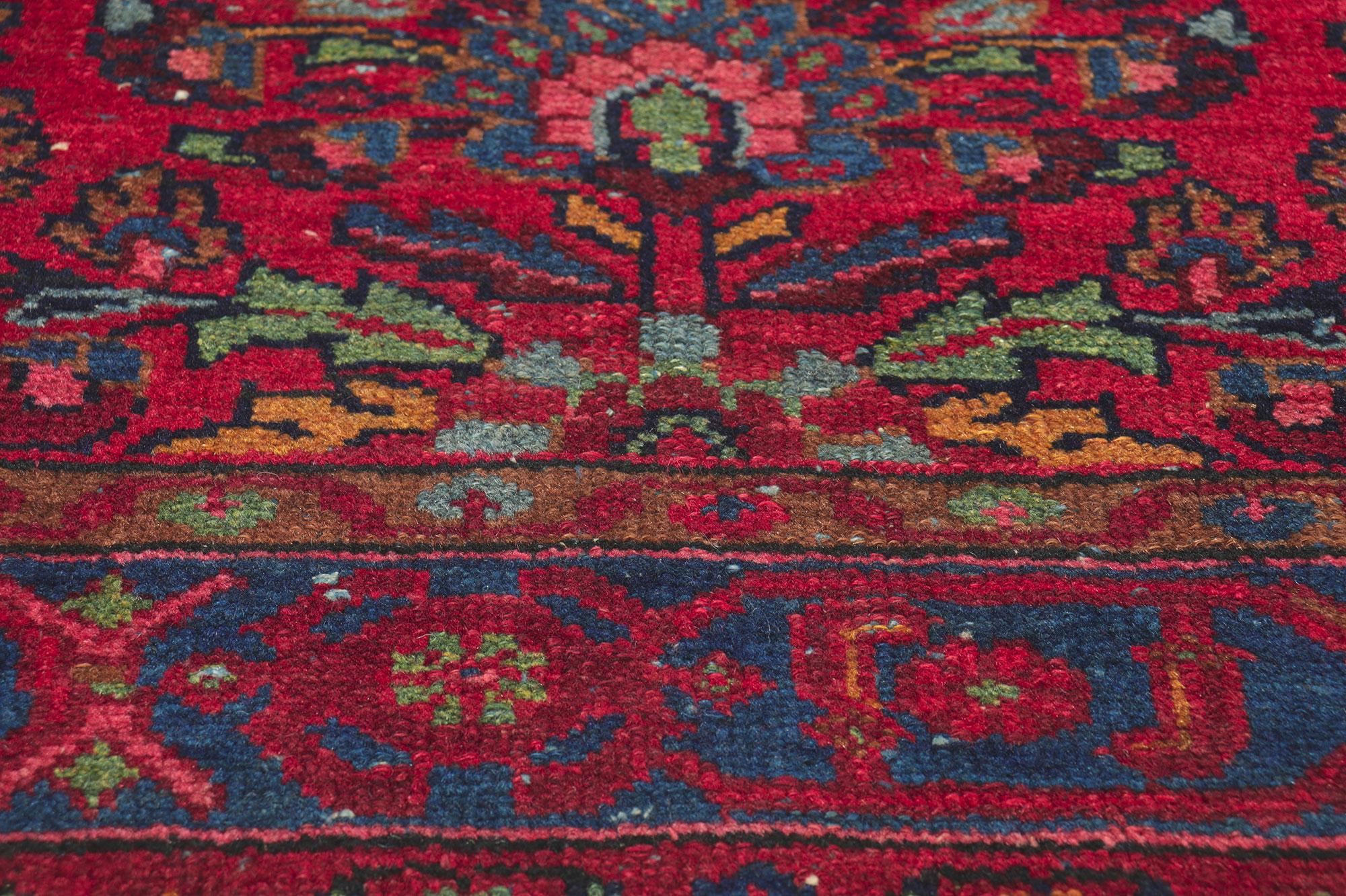 Wool Antique Persian Hamadan Rug For Sale