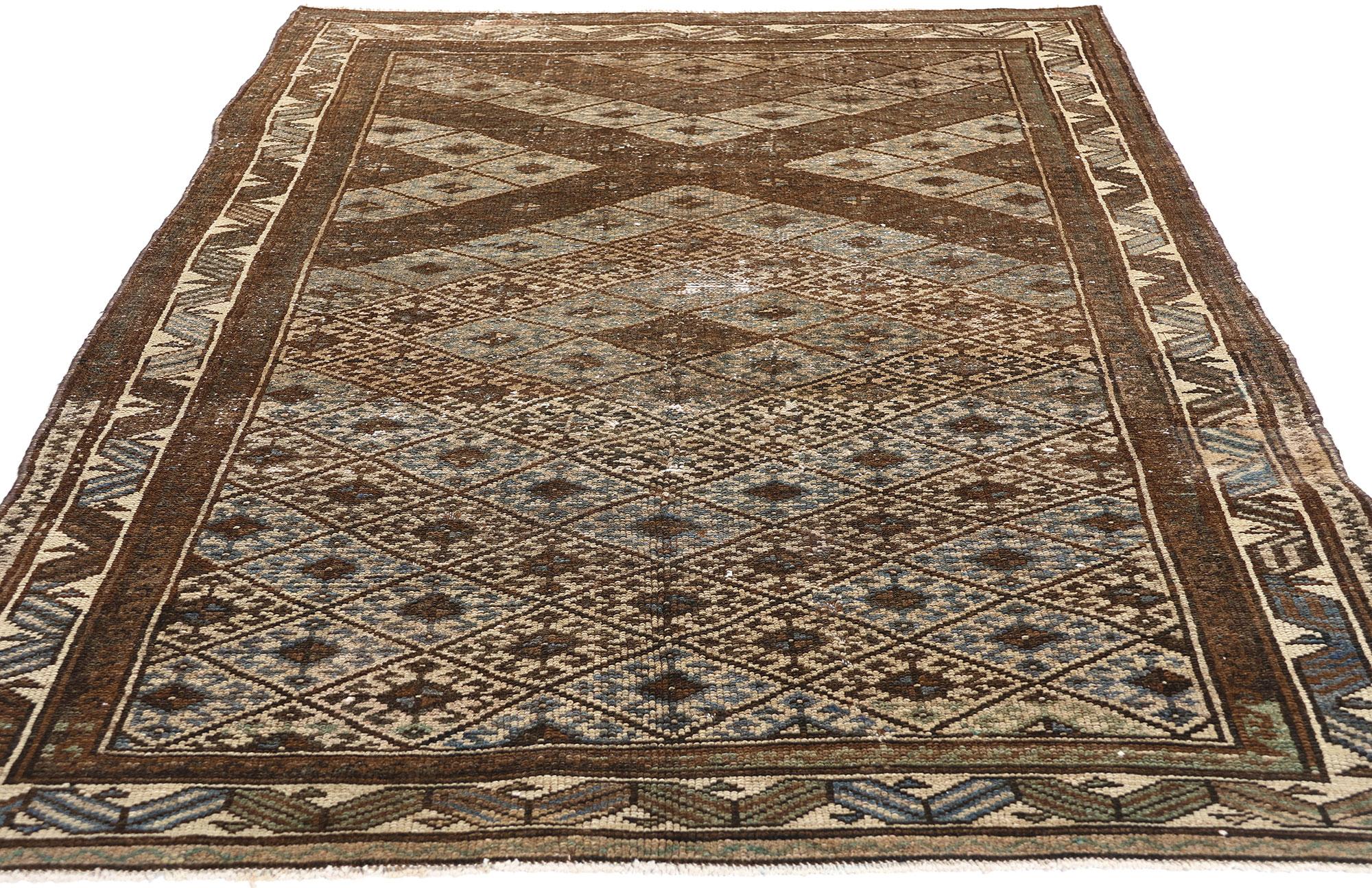 Antiker persischer Hamadan-Teppich (Stammeskunst) im Angebot