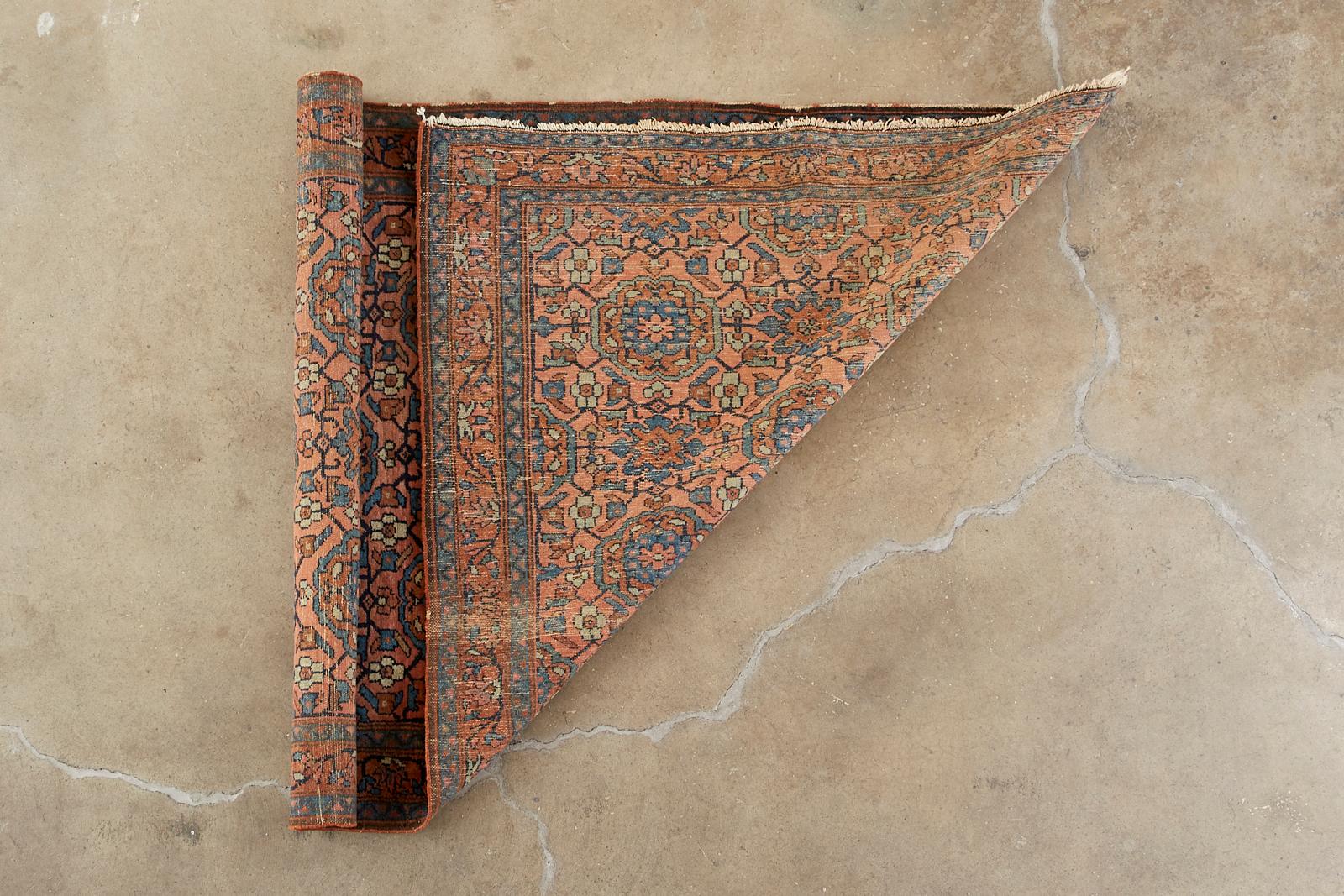 Antique Persian Hamadan Rug Modern Style For Sale 13