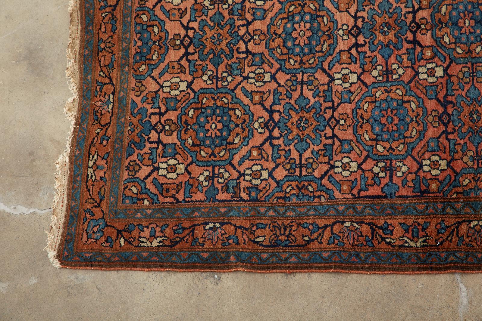 Cotton Antique Persian Hamadan Rug Modern Style For Sale