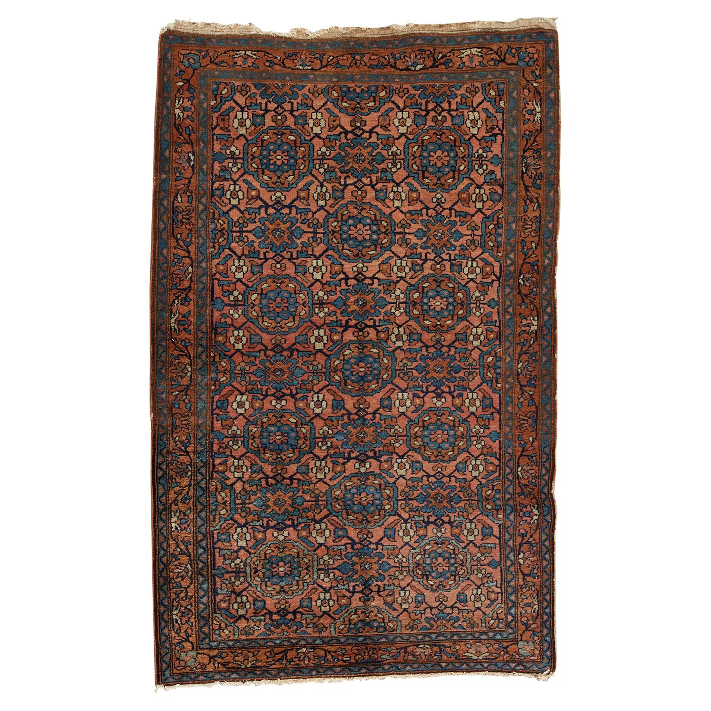 Antiker persischer Hamadan-Teppich im modernen Stil