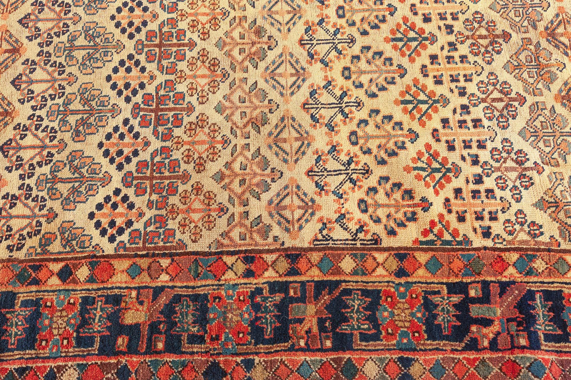 Antique Persian Hamadan Rug 'Size Adjusted' In Good Condition For Sale In New York, NY