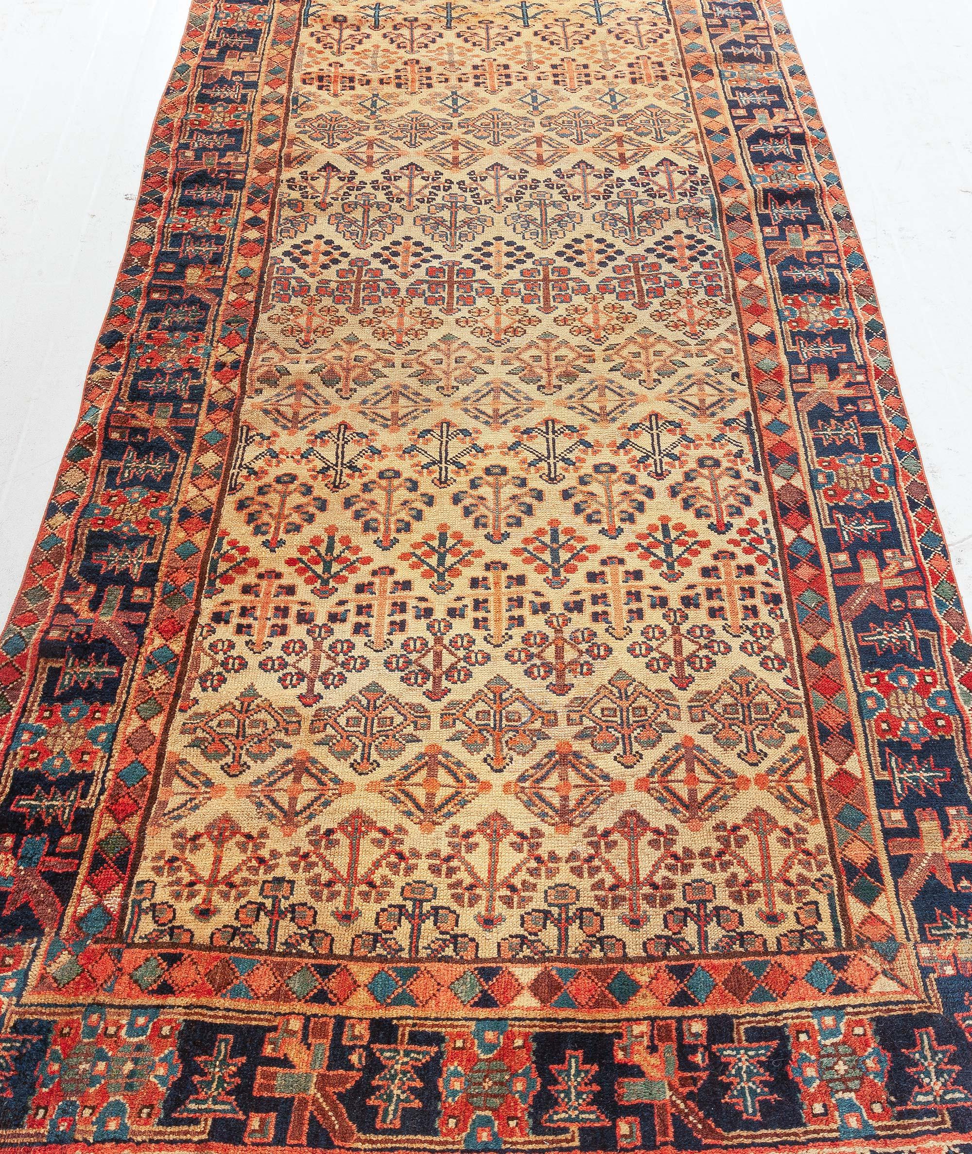 20th Century Antique Persian Hamadan Rug 'Size Adjusted' For Sale