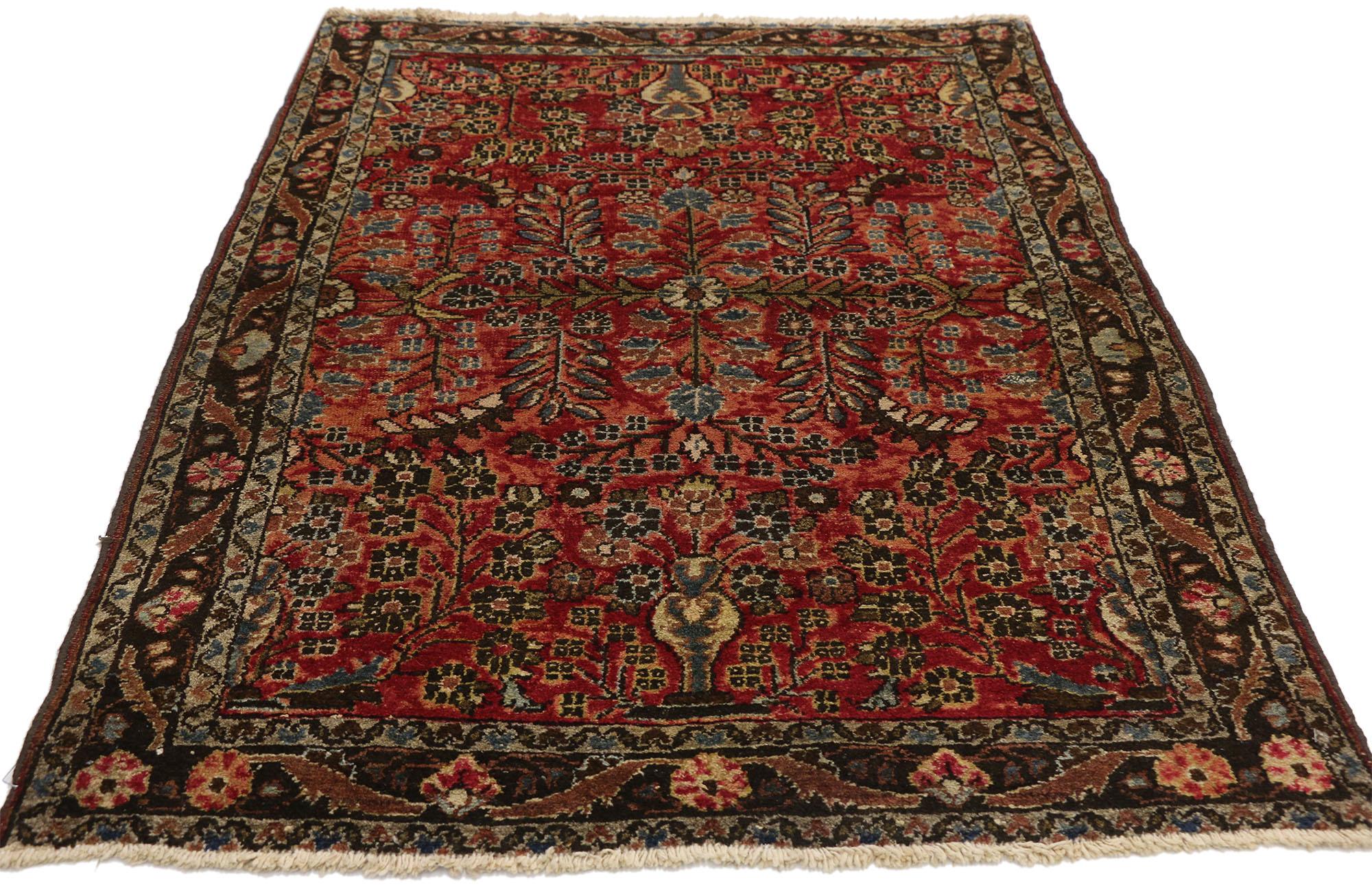 Persischer Sarouk-Hamadan-Teppich aus dem Jahr 1910 (Handgeknüpft) im Angebot