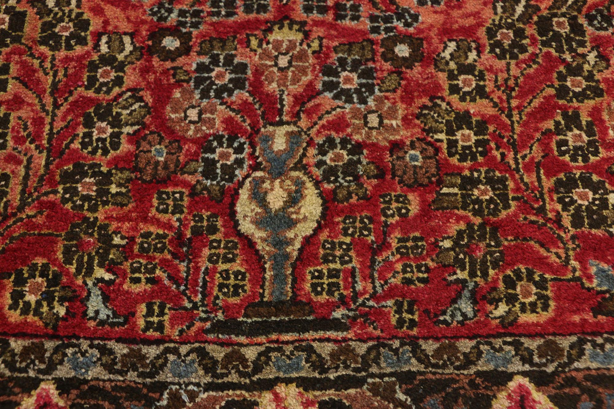 Persischer Sarouk-Hamadan-Teppich aus dem Jahr 1910 (Sarouk Farahan) im Angebot