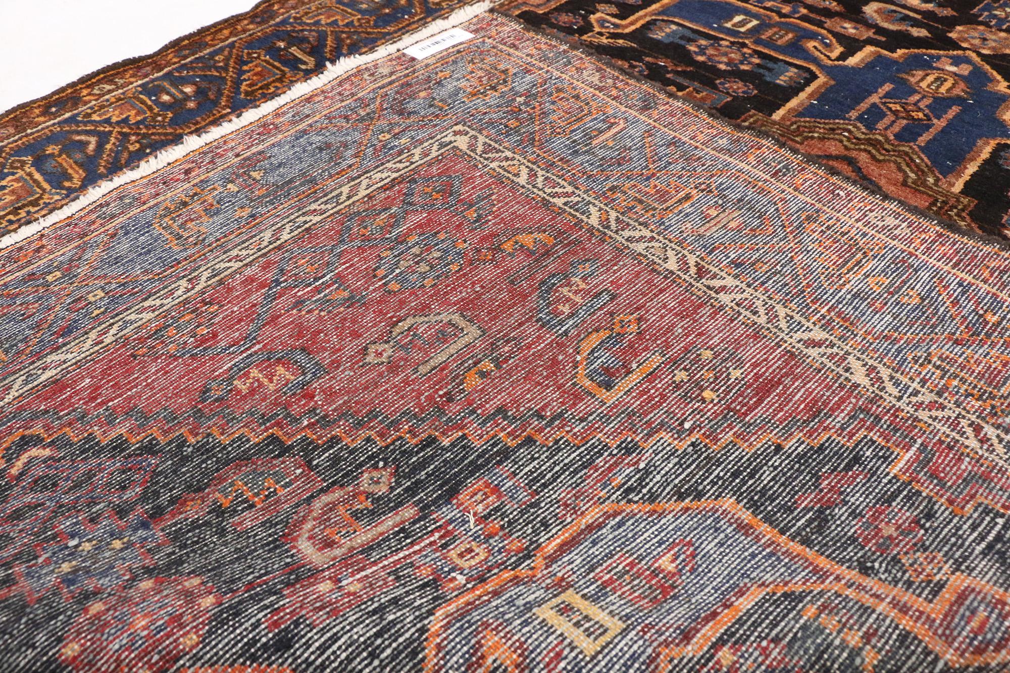 Antiker persischer Nahavand-Hamadan-Teppich (Wolle) im Angebot