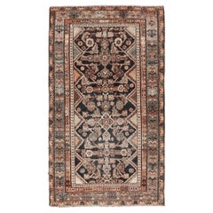 Antique Persian Hamadan Rug with Rich Floral and Geometric Design 3'6 x 6'4