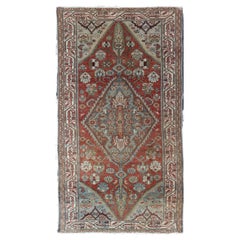 Antique Persian Hamadan Rug with Rich Geometric Motifs  3'3 x 6'0