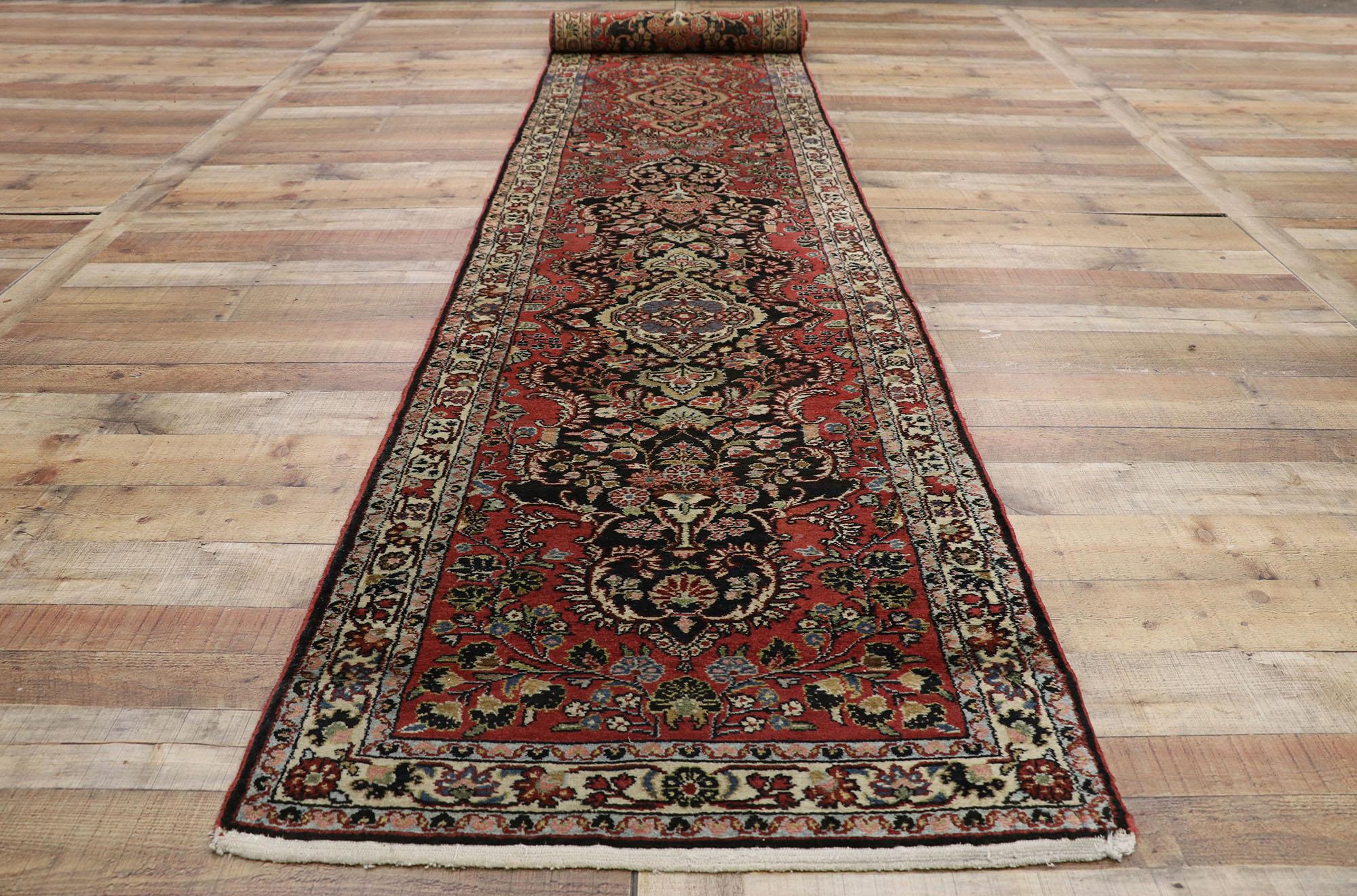 Antique Persian Hamadan Runner, Extra Long Persian Runner For Sale 5