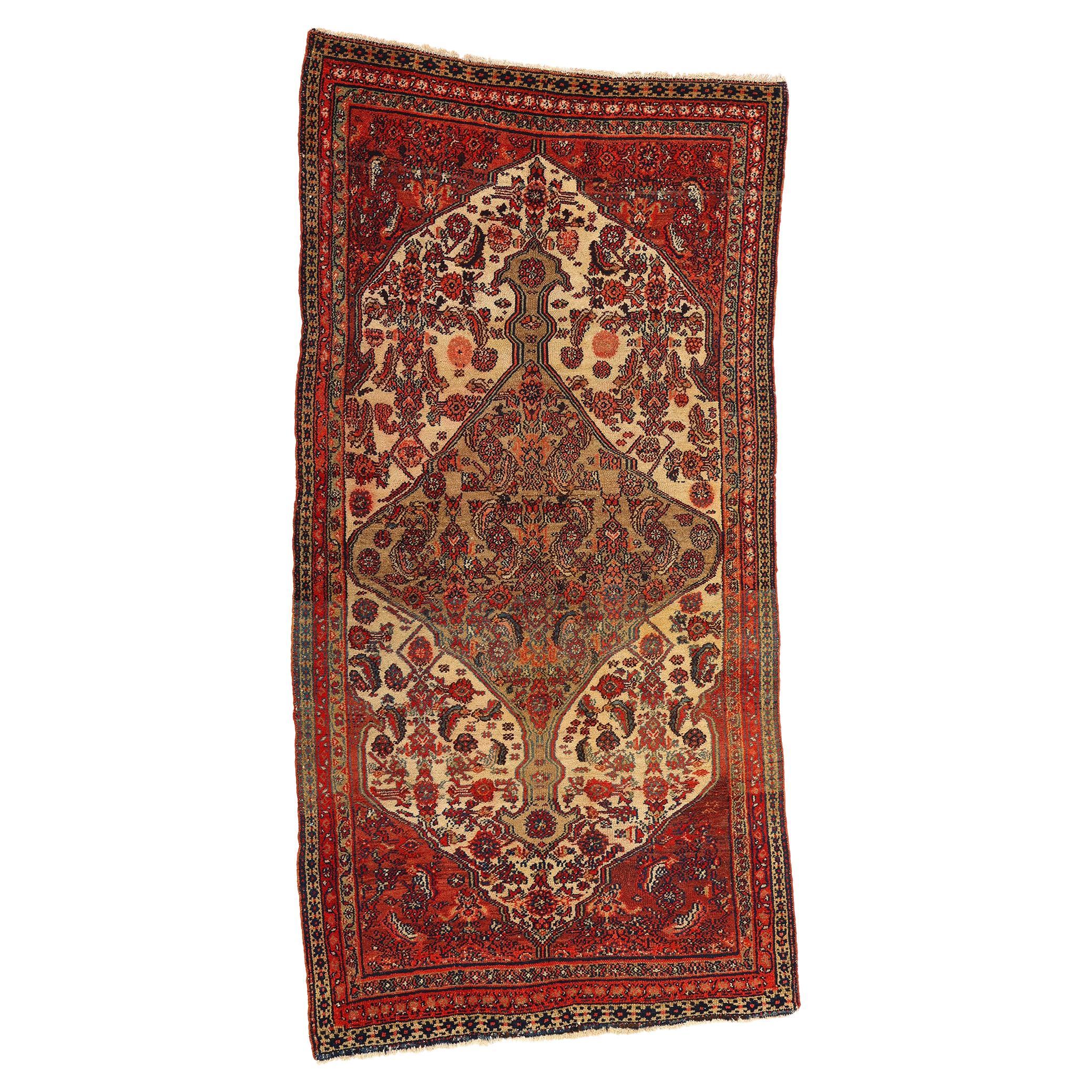 Antique Persian Hamadan Carpet For Sale