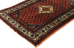 Antique Persian Hamadan Scatter Rug with English Jacobean Style