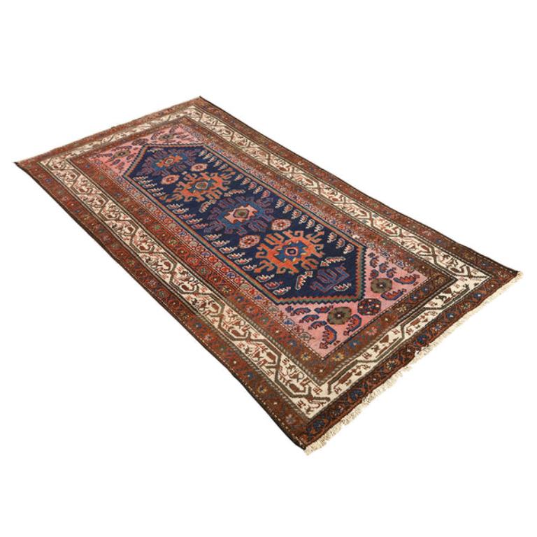 Perse Tapis persan ancien Hamedan - Taille : 6 pieds 10 pouces x 3 pieds 5 pouces en vente