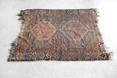 Antique Persian Handwoven Shiraz Carpet, 1850s