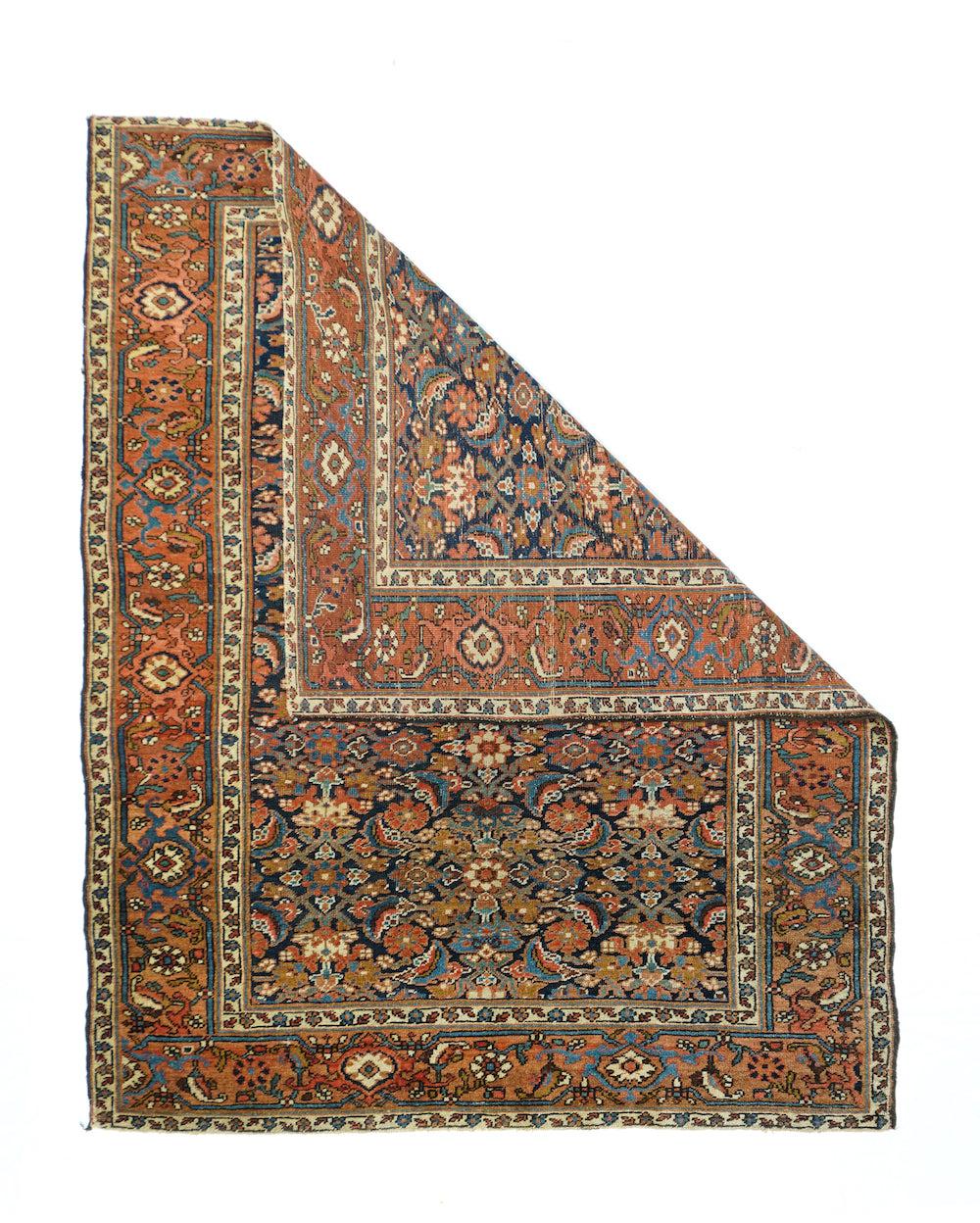 Antiker persischer Heriz 4'9'' x 6'0'' (Asiatisch) im Angebot