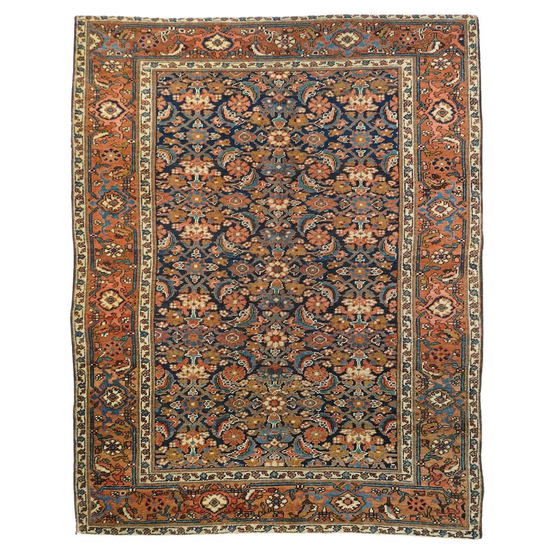 Antiker persischer Heriz 4'9'' x 6'0'' im Angebot