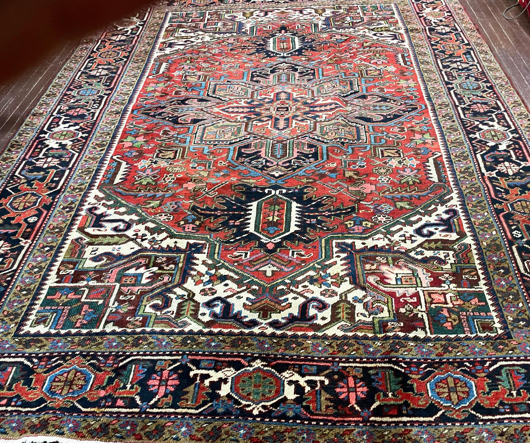 Antique Persian Heriz Carpet 3