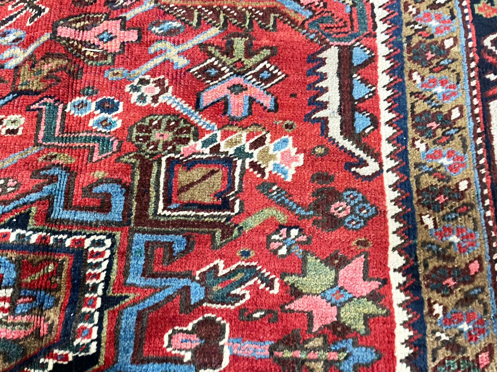 Heriz Serapi Antique Persian Heriz Carpet