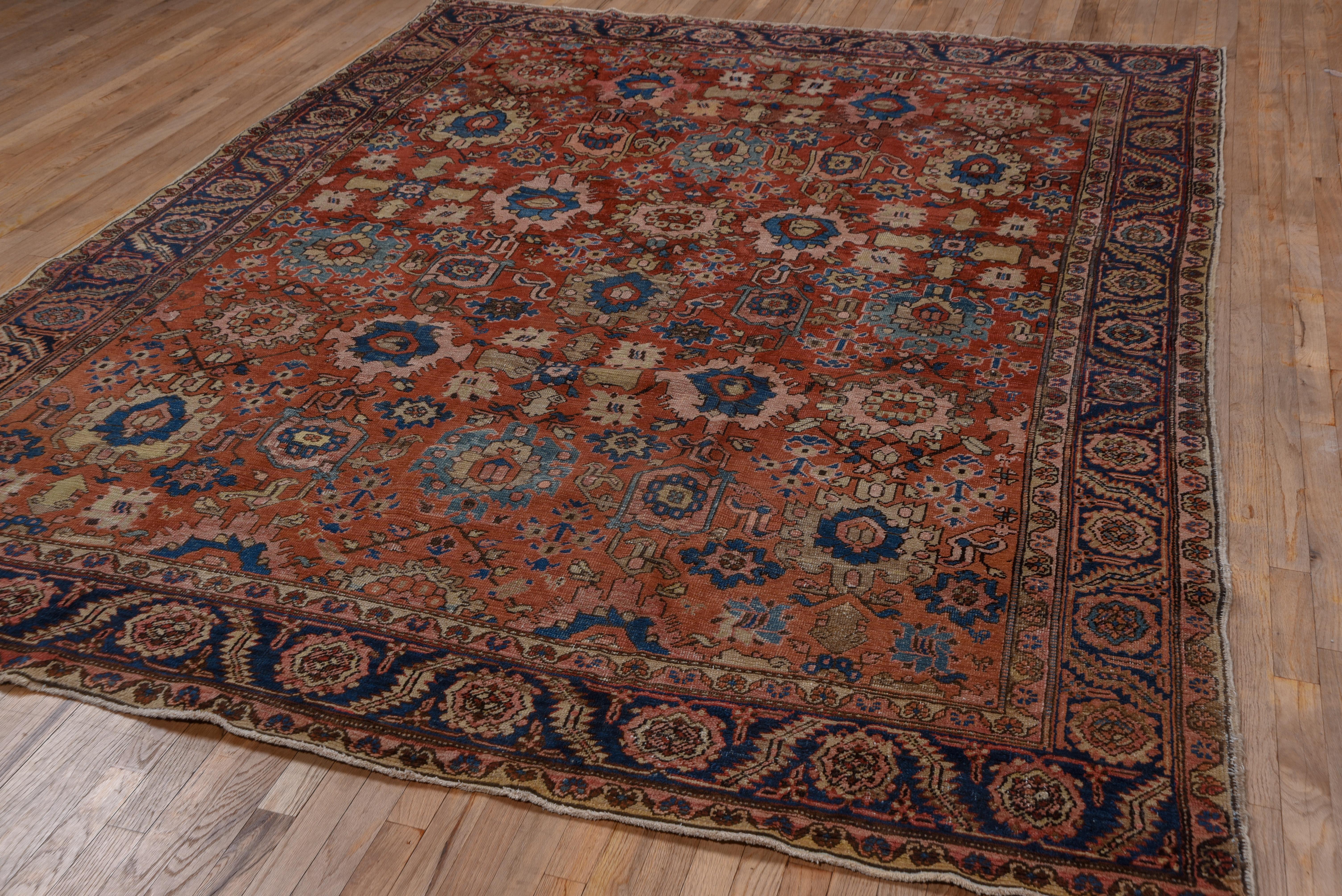 Heriz Serapi Antique Persian Heriz Carpet, Allover Field, circa 1900s For Sale