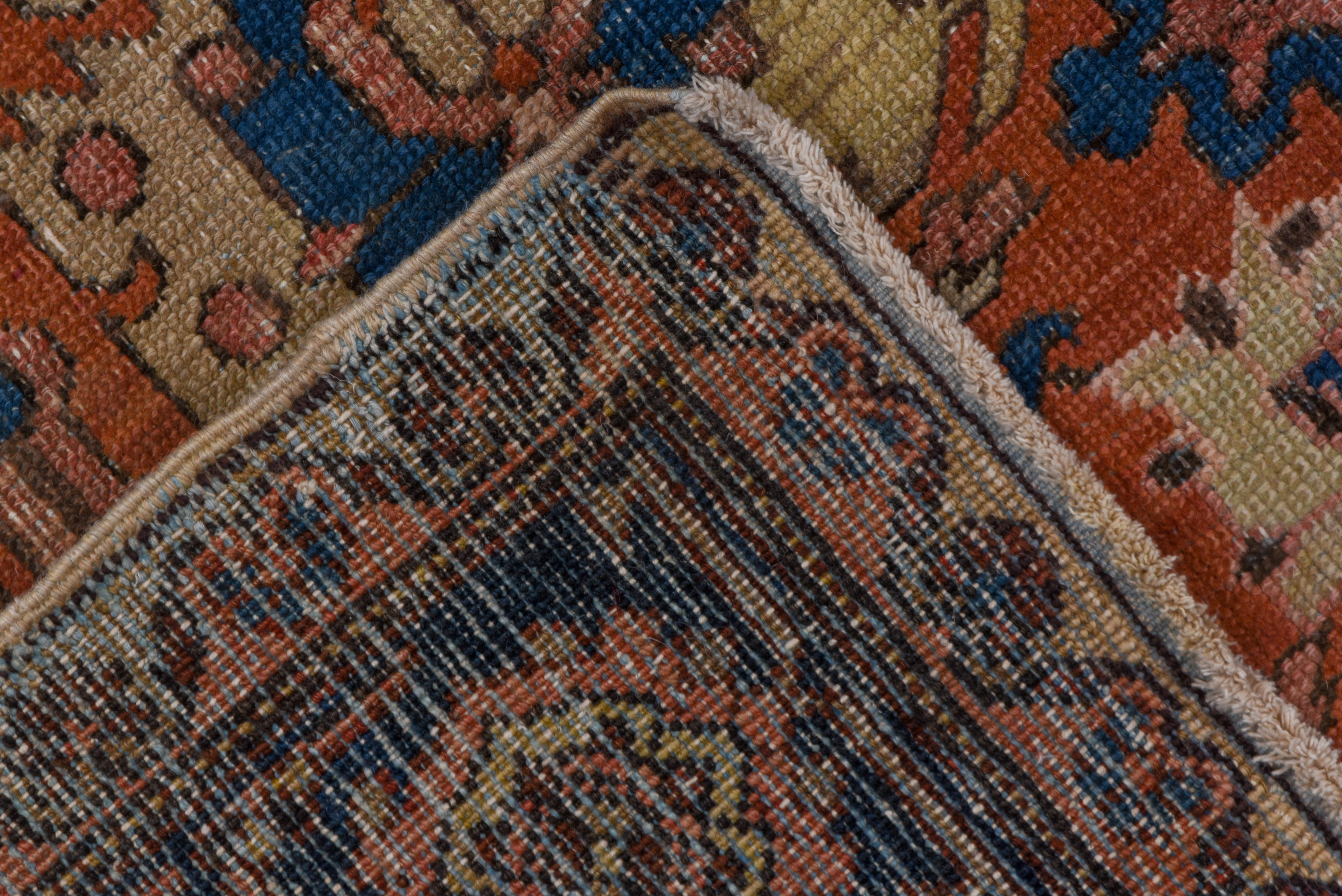 Wool Antique Persian Heriz Carpet, Allover Field, circa 1900s For Sale