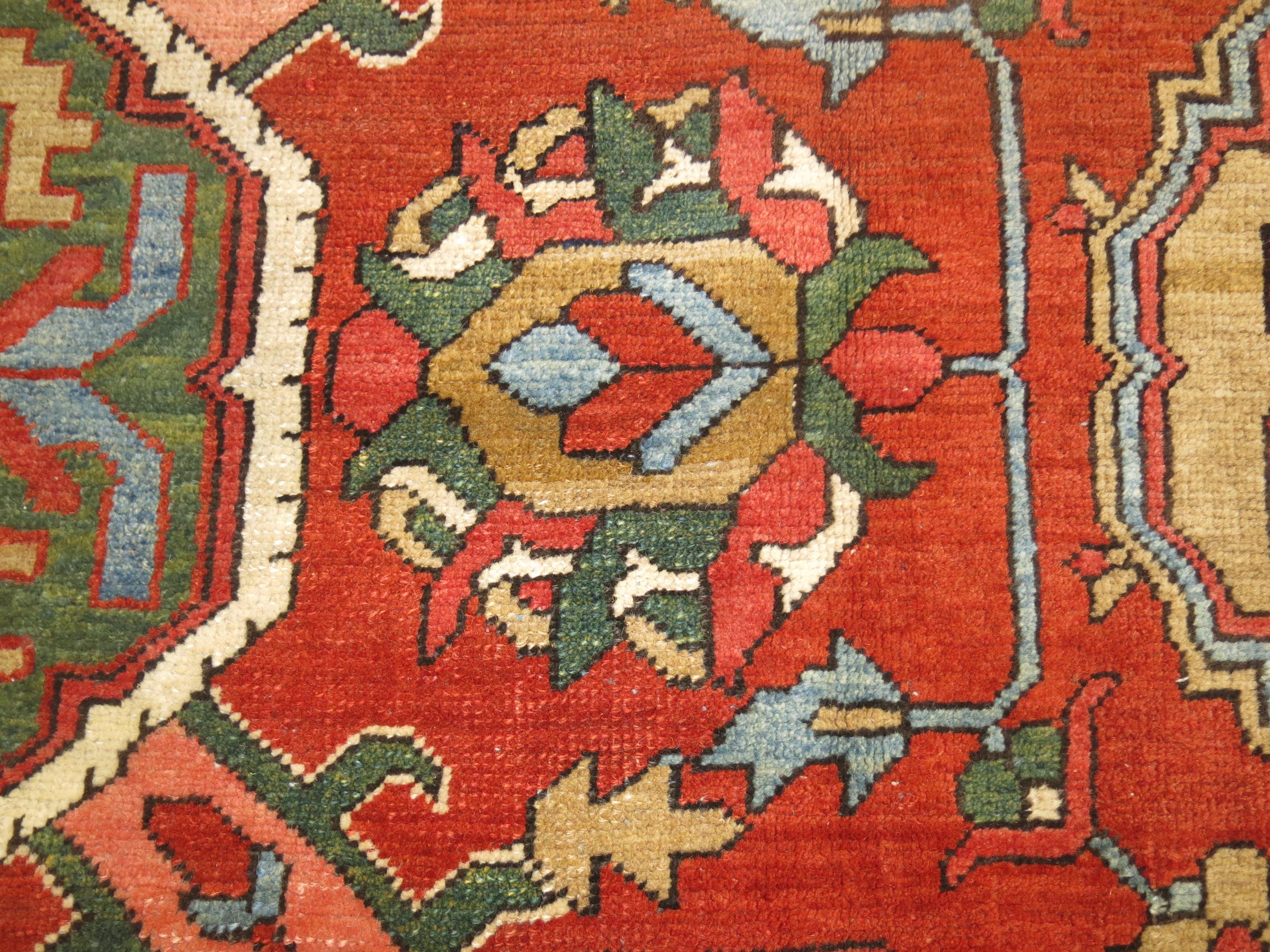 Antique Persian Heriz Carpet, Early 20th Century 1