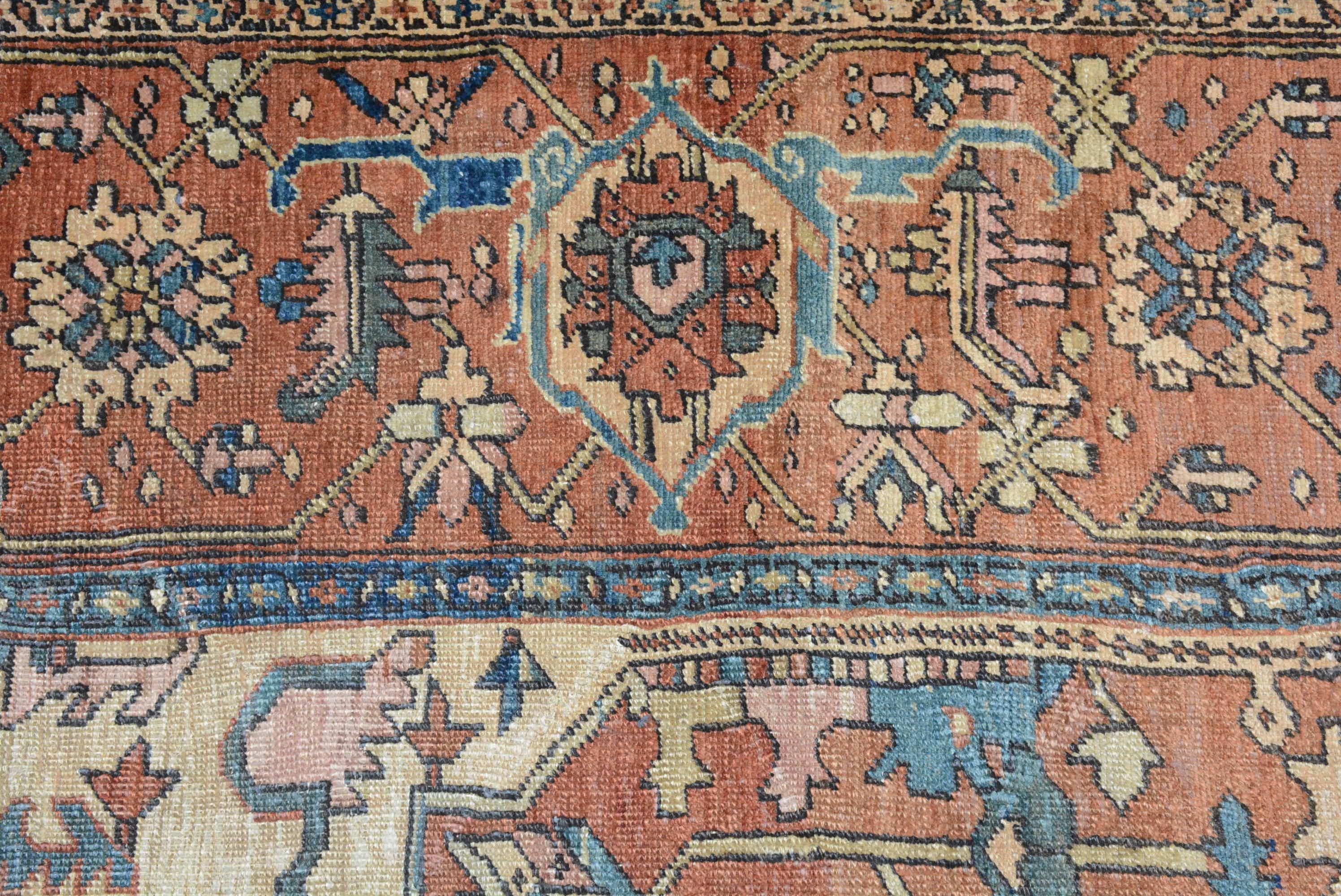 Antique Persian Heriz Carpet For Sale 3