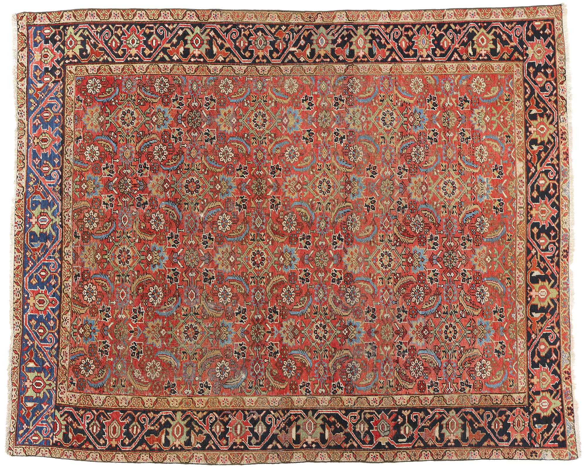 Antiker persischer Heriz-Teppich im Angebot 2