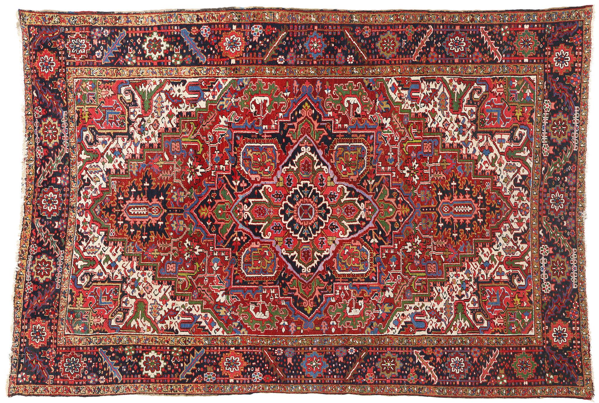Tapis persan ancien Heriz en vente 2