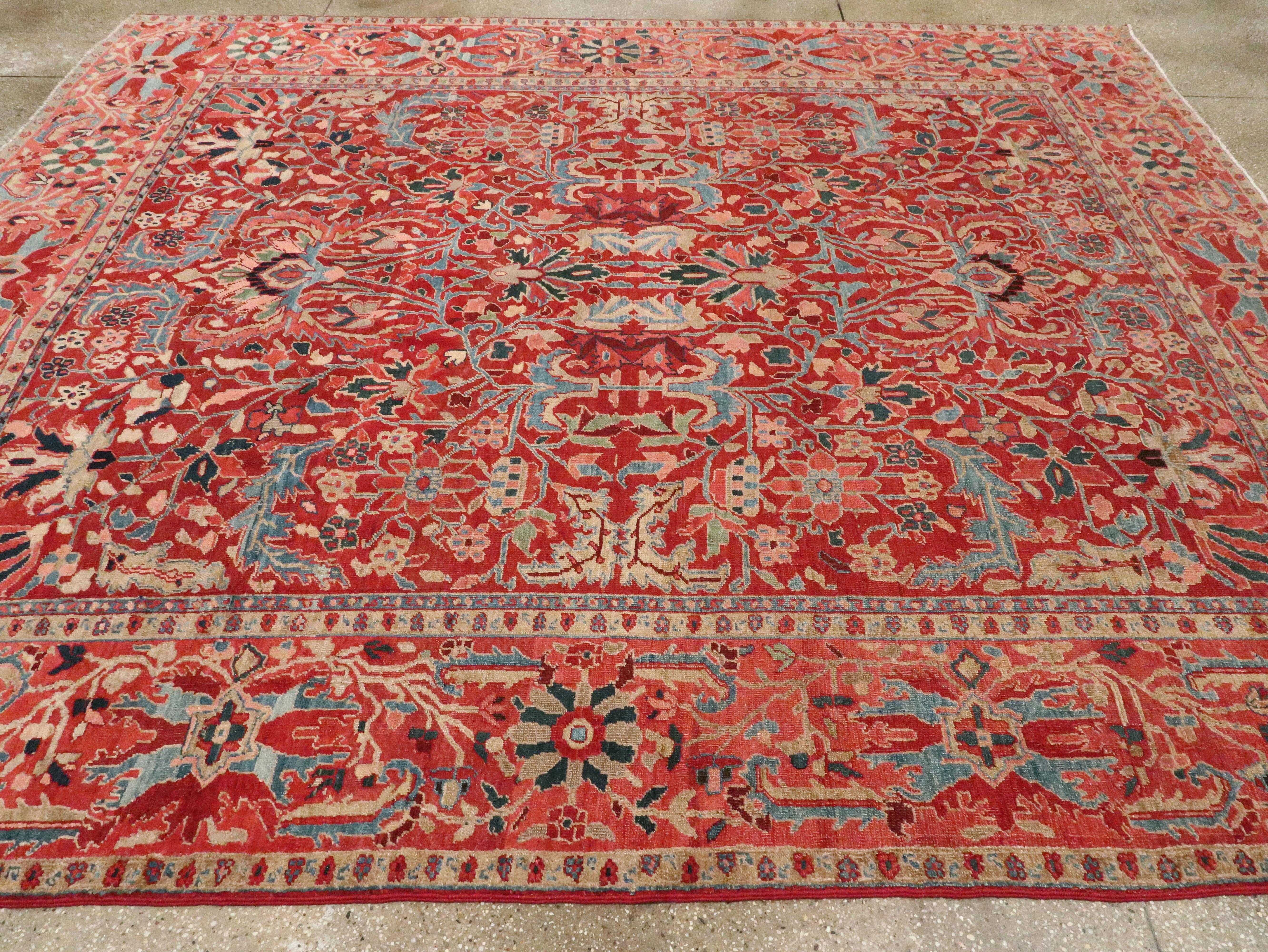 Antique Persian Heriz Carpet 4