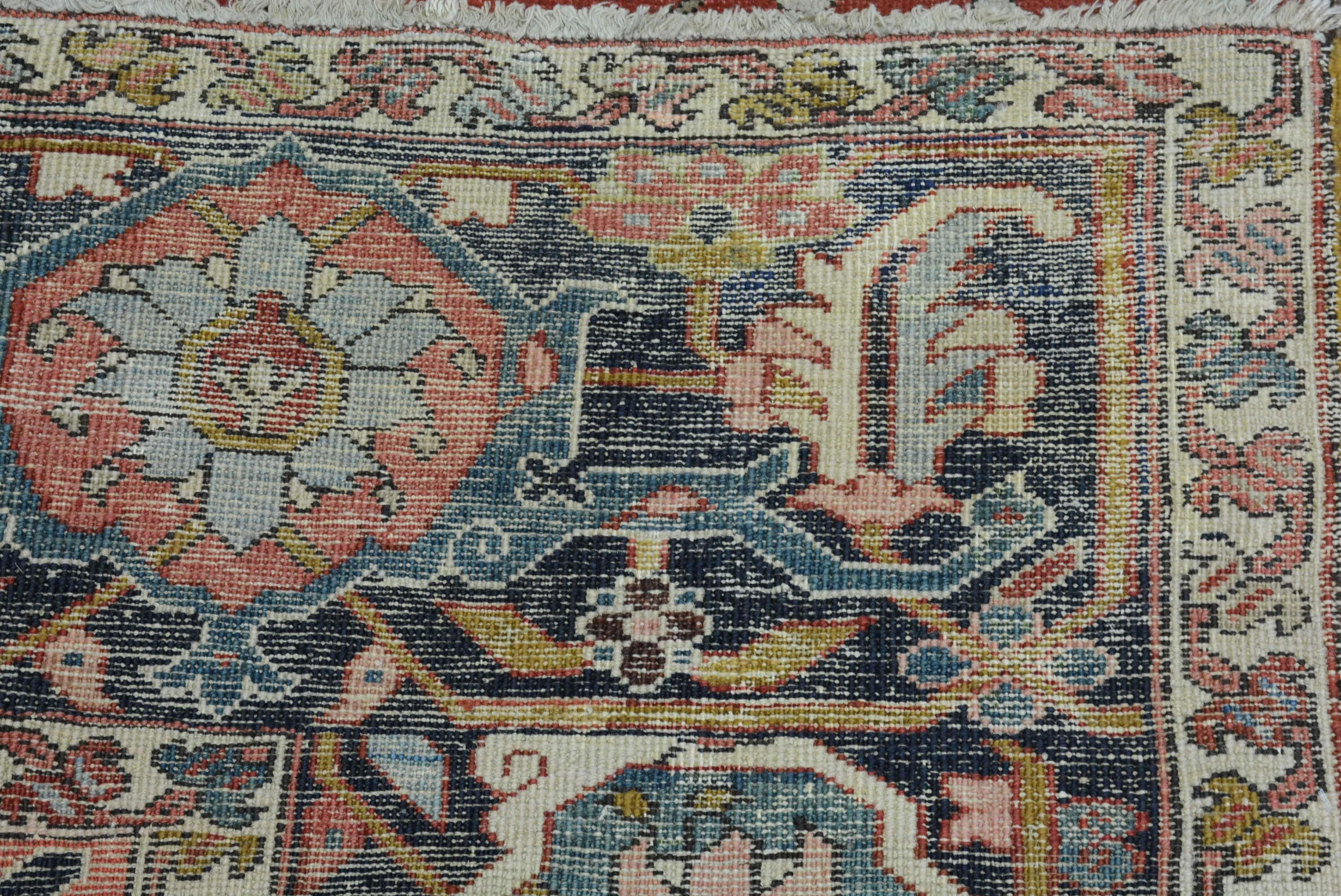 Antique Persian Heriz Carpet For Sale 6