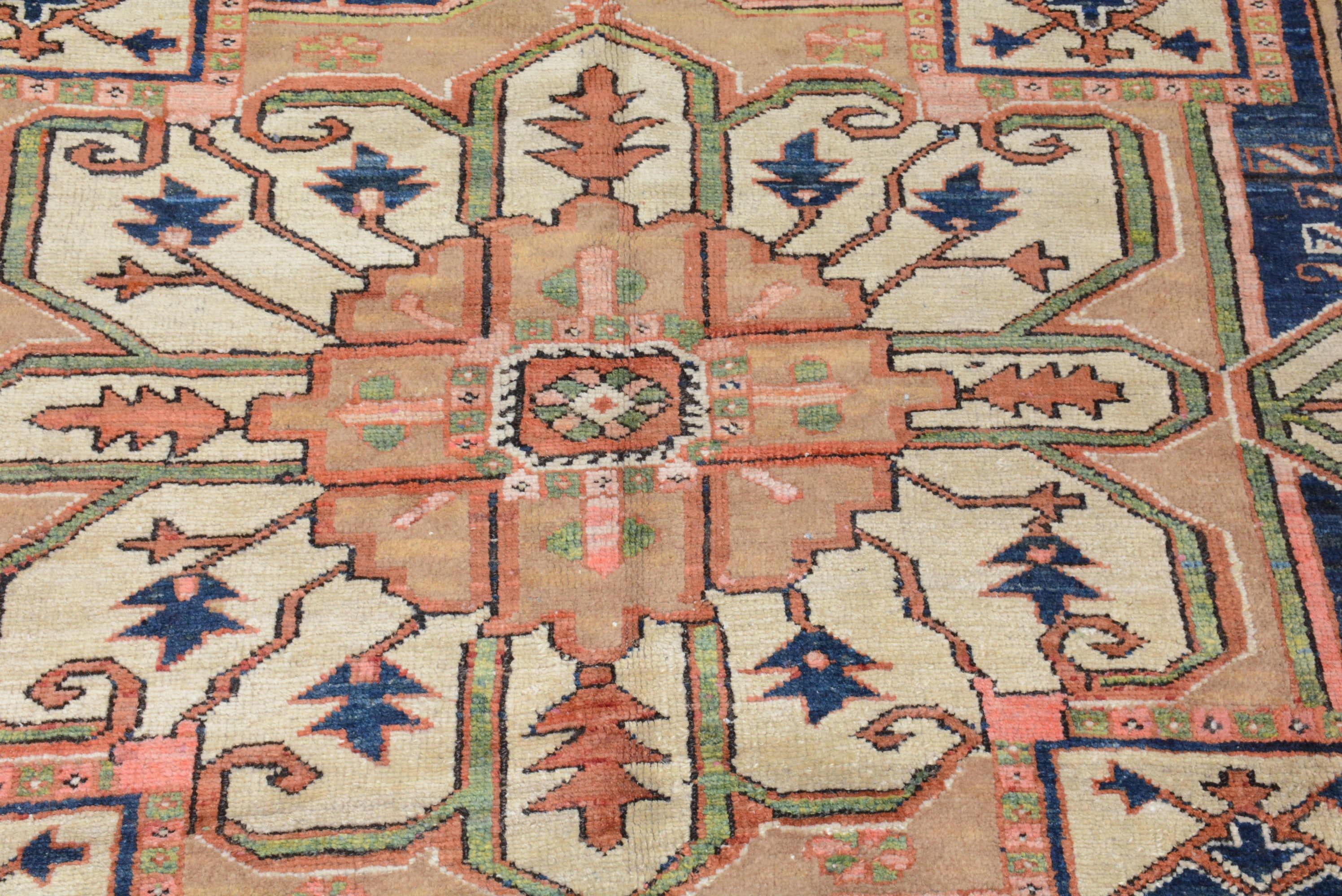 Heriz Serapi Antique Persian Heriz Carpet For Sale