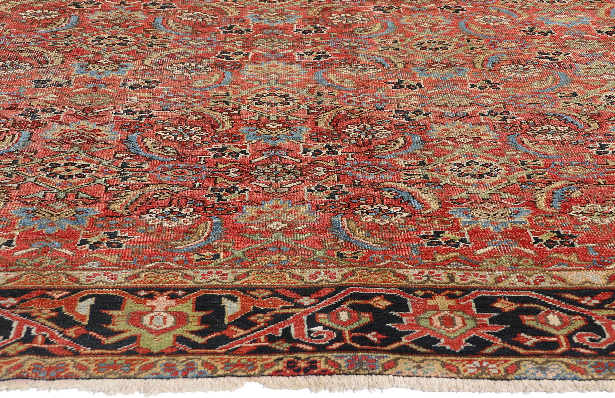 Antiker persischer Heriz-Teppich (Persisch) im Angebot
