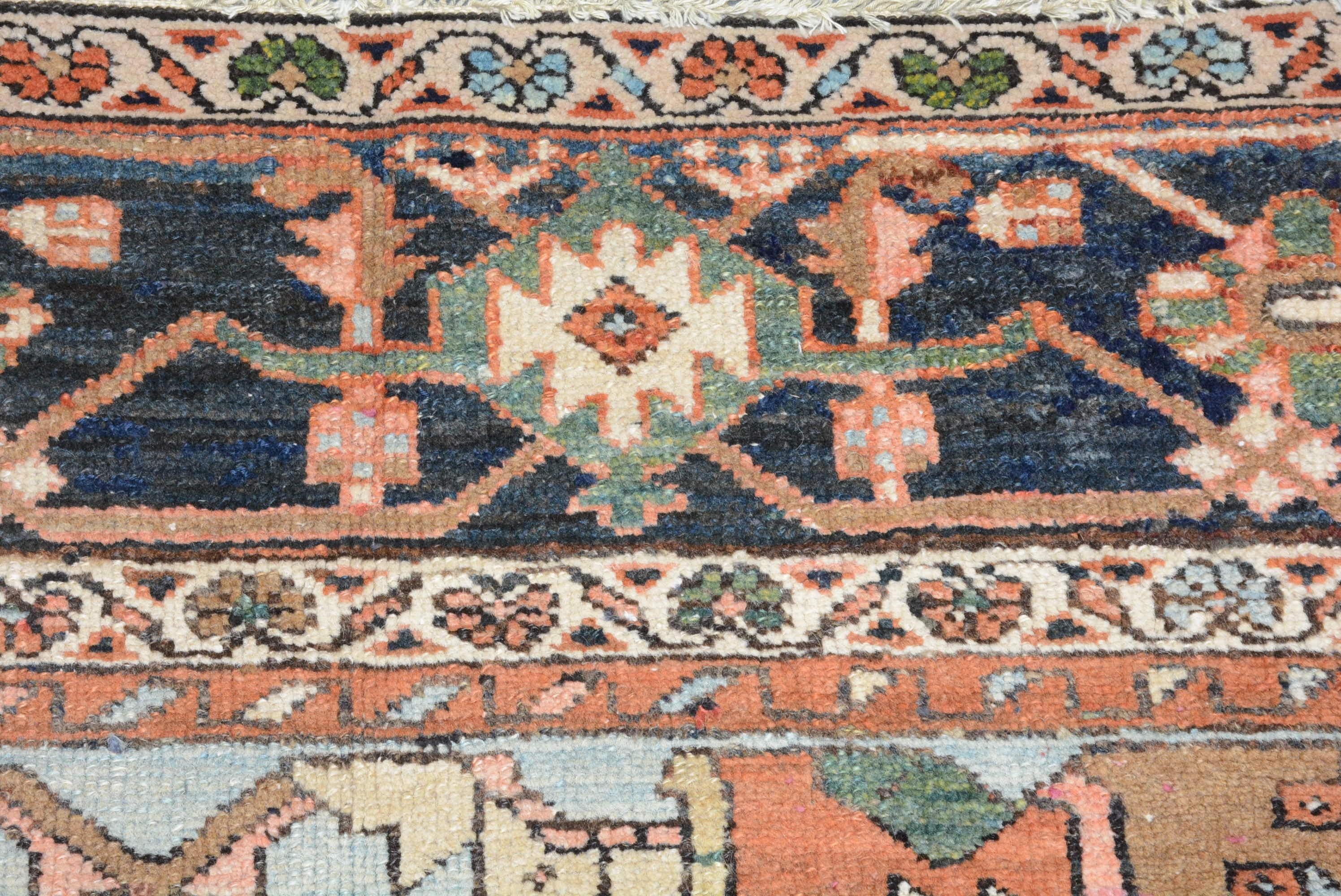 20th Century Antique Persian Heriz Carpet For Sale