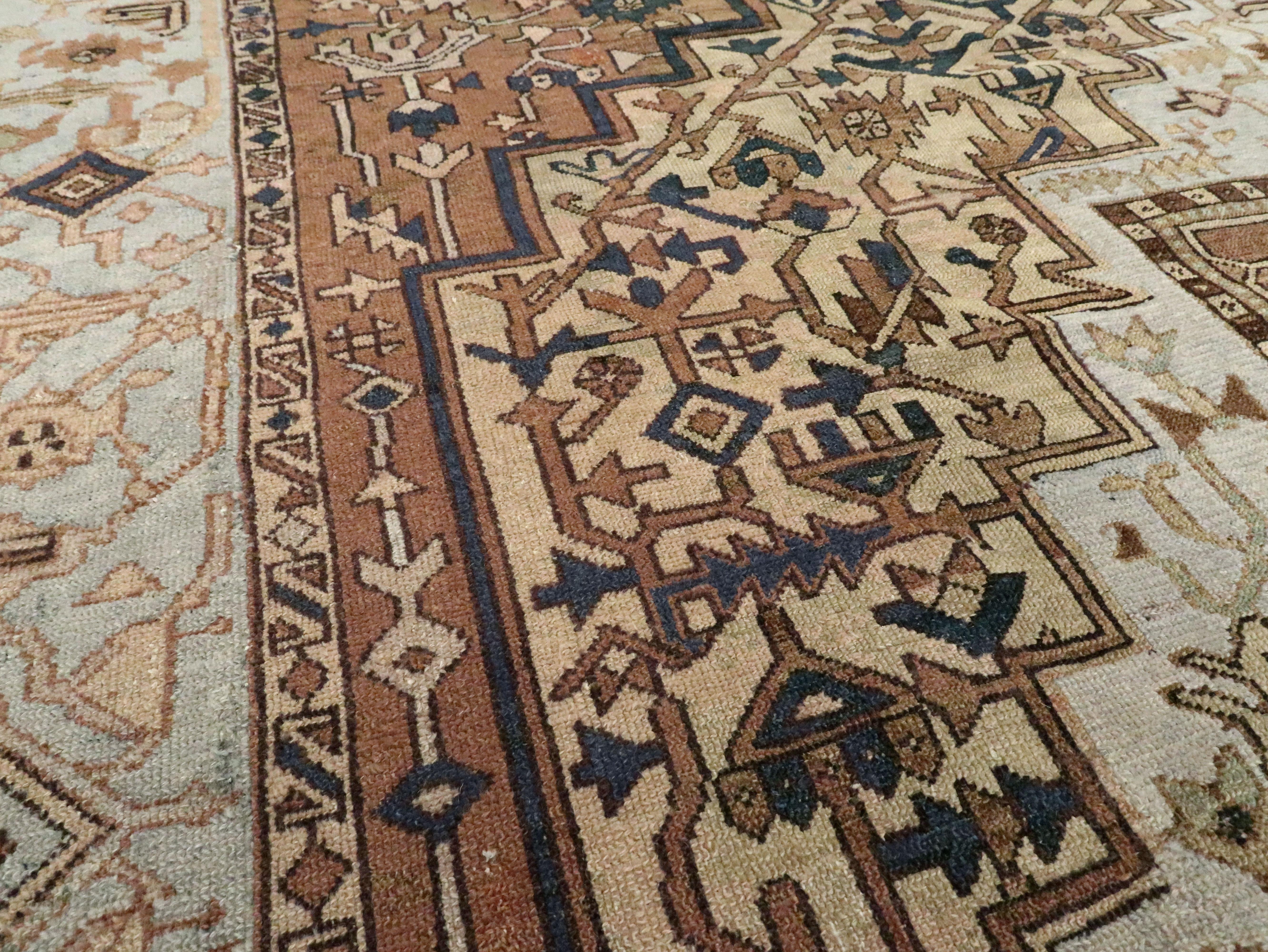 Antique Persian Heriz Carpet For Sale 1