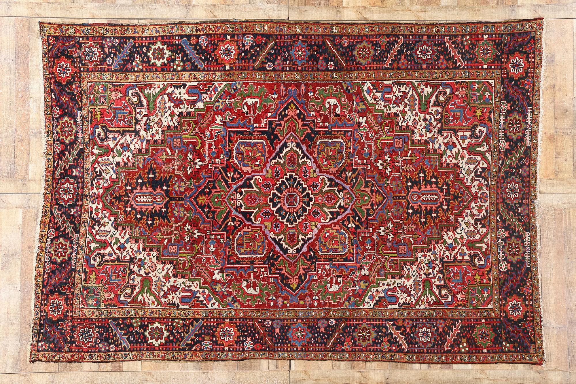 Tapis persan ancien Heriz en vente 1