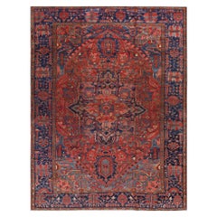 Antique Persian Heriz Carpet