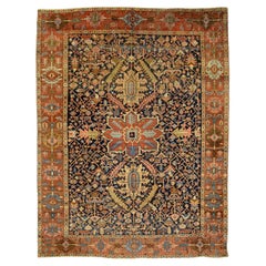 Antique Persian Heriz Carpet
