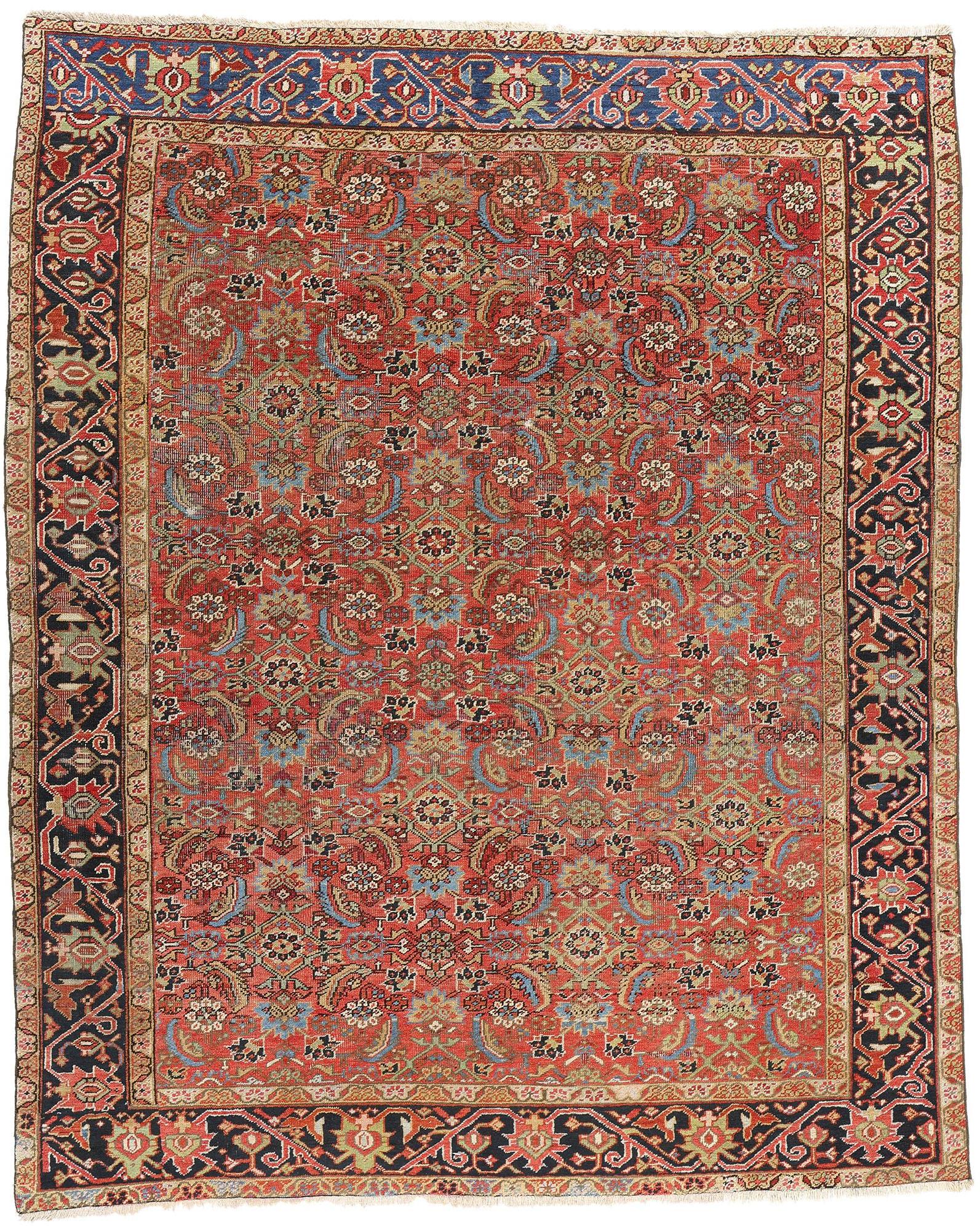 Antique Persian Heriz Carpet